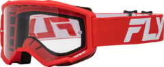 FLY RACING Мотокрос очила FLY RACING Focus 24 Red/White - Clear Lens