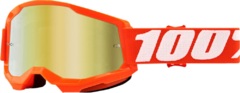 100% Мотокрос очила 100% STRATA2 ORANGE-MIRROR GOLD