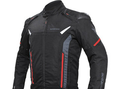 Nordcode Текстилно мото яке Nordcode Viper Evo Motorcycle Jacket Men's Winter Black/Red