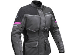 Nordcode Дамско текстилно мото яке Nordcode Senegal Motorcycle Jacket Women's 4 seasons grey/black
