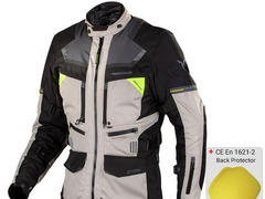 Nordcode Дамско текстилно мото яке Nordcode Motorcycle Jacket Adventure Evo Women 4 seasons Black-light gray-fluo