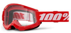 100% Мотокрос очила 100% STRATA2 RED 24