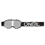 O'neal Детски крос очила O'NEAL B-10 ATTACK BLACK/WHITE - SILVER MIRROR V.24