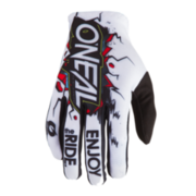 O'neal Мотокрос ръкавици O'NEAL MATRIX VILLAIN WHITE 2020
