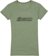 ICON Дамска мото тениска ICON CLASICON - GREEN