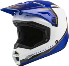 FLY RACING Мотокрос каска FLY RACING Formula Kinetic Vision-White/Blue