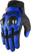 ICON Кожени мото ръкавици ICON CONTRA2 - BLUE