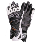 SECA Кожени ръкавици SECA TRACKDAY BLACK/WHITE