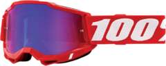 100% Мотокрос очила 100% ACCURI2 RED-MIRROR RED/BLUE