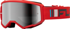 FLY RACING Мотокрос очила FLY RACING Zone Red/Charcoal - Silver/Smoke Lens