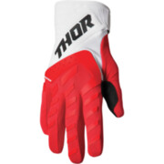 THOR Детски мотокрос ръкавици THOR YOUTH SPECTRUM RED/WHITE