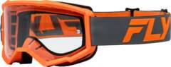 FLY RACING Мотокрос очила FLY RACING Focus 24 Charcoal/Orange - Clear Lens