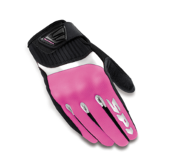 SPIDI Дамски текстилни мото ръкавици SPIDI G-FLASH WHITE/PINK