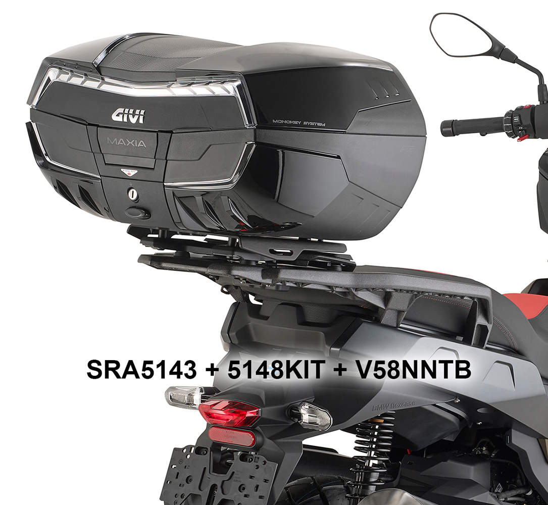Givi_SRA5143_5148KIT-V58NNTB-BMW_C400X_Rear_Rack_Top_Case_Portapacchi_Piastra_Bauletto - Copy
